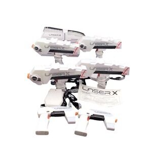 Laser X Fusion Blasters and Vests Set 4 Player Laser Tag Game